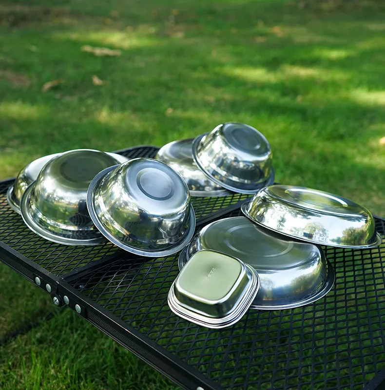 Novo Conjunto de Pratos Portát - Camping Cooking Dining Set avaliação e preço