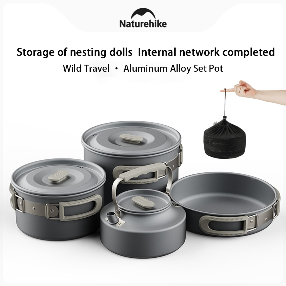 Naturehike conjunto de panelas - Camping Hiking Cooking avaliação e preço